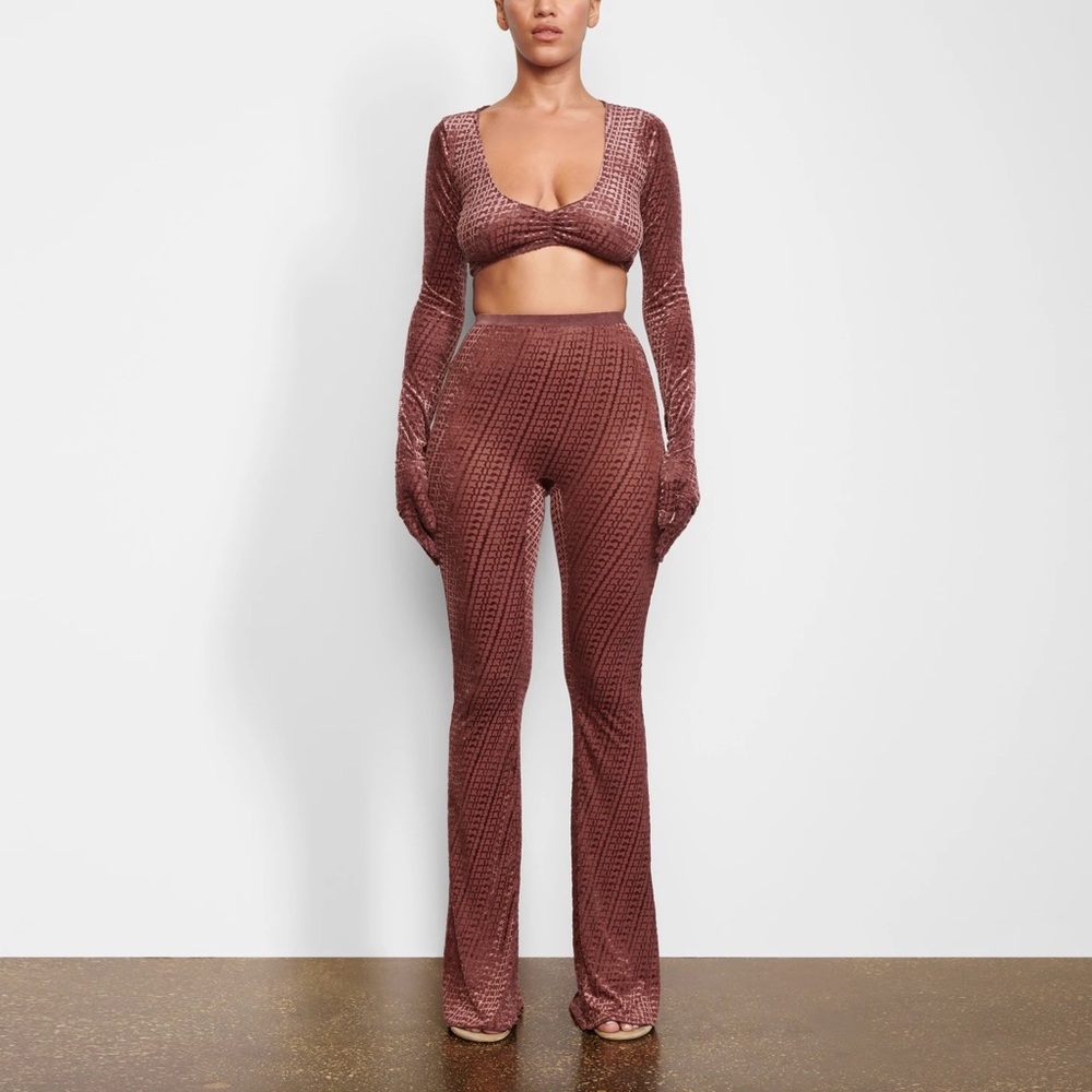 Skims velvet pant set